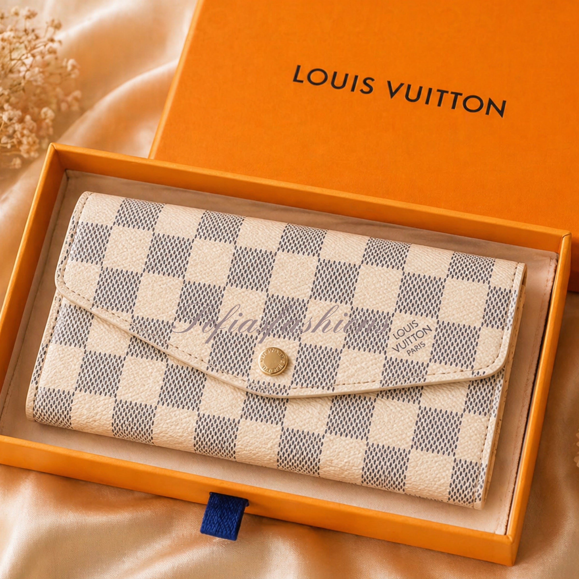 White and Blue Wallet
