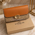 Brown Purse with Gold Letter INSPIRED